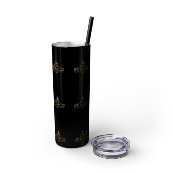 JEK Travels Skinny Tumbler with Straw, 20oz - Image 15