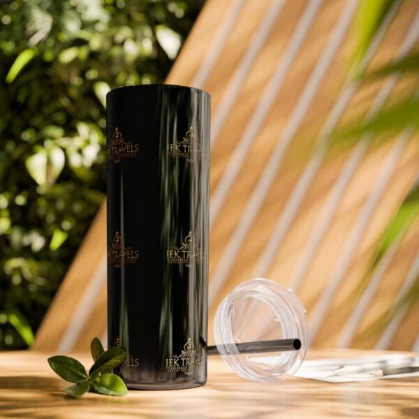 JEK Travels Skinny Tumbler with Straw, 20oz - Image 18
