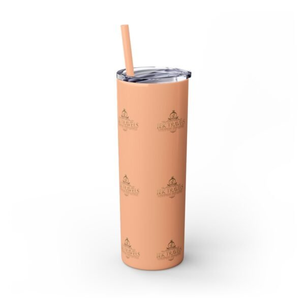 JEK Travels Skinny Tumbler with Straw, 20oz - Image 22