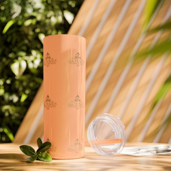 JEK Travels Skinny Tumbler with Straw, 20oz - Image 27