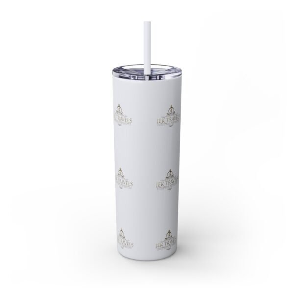 JEK Travels Skinny Tumbler with Straw, 20oz - Image 30