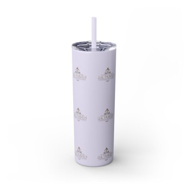 JEK Travels Skinny Tumbler with Straw, 20oz - Image 37