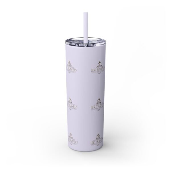 JEK Travels Skinny Tumbler with Straw, 20oz - Image 39