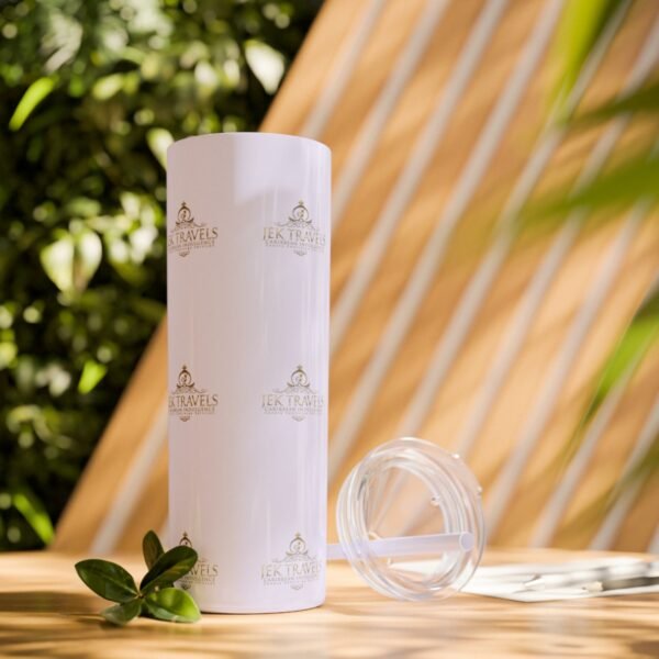 JEK Travels Skinny Tumbler with Straw, 20oz - Image 45