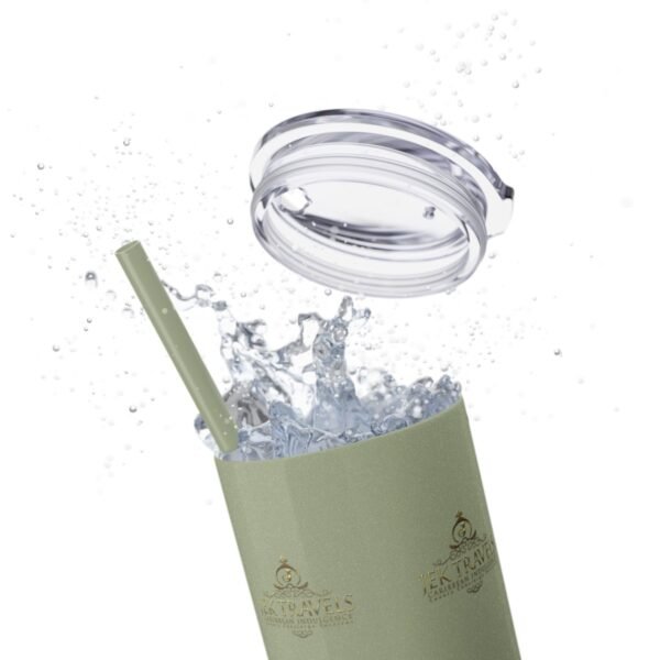 JEK Travels Skinny Tumbler with Straw, 20oz - Image 62