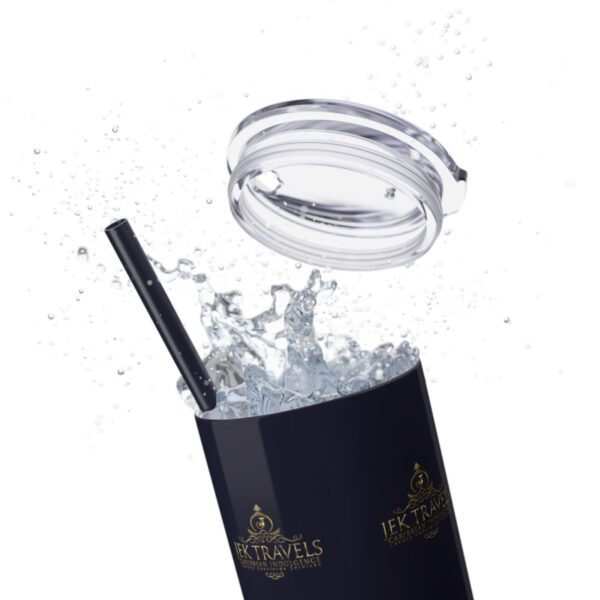 JEK Travels Skinny Tumbler with Straw, 20oz - Image 71