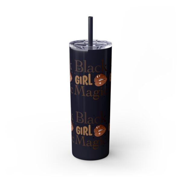 BGM Skinny Tumbler with Straw, 20oz