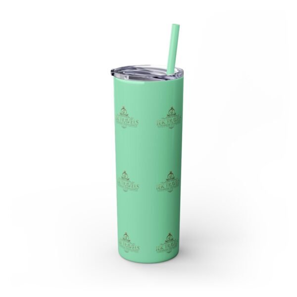 JEK Travels Skinny Tumbler with Straw, 20oz - Image 2