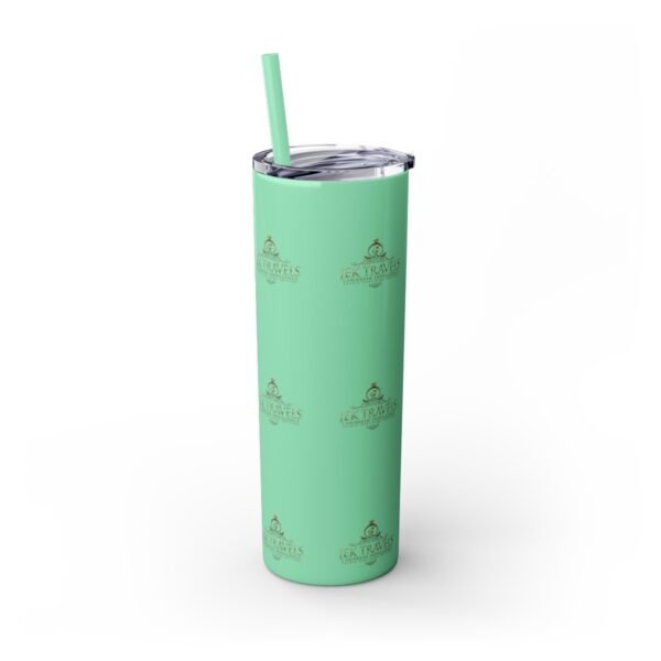 JEK Travels Skinny Tumbler with Straw, 20oz - Image 4