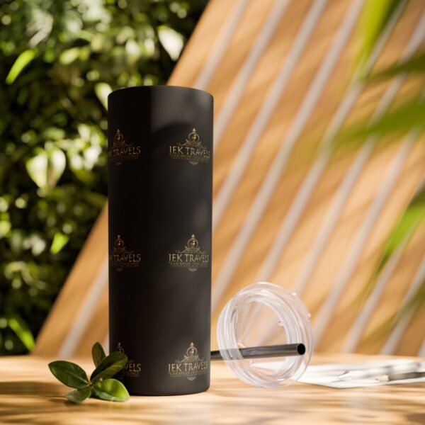 JEK Travels Skinny Tumbler with Straw, 20oz - Image 90