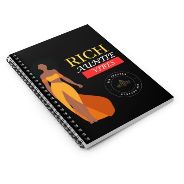 Rich Auntie Vibes Spiral Notebook - Ruled Line - Image 3