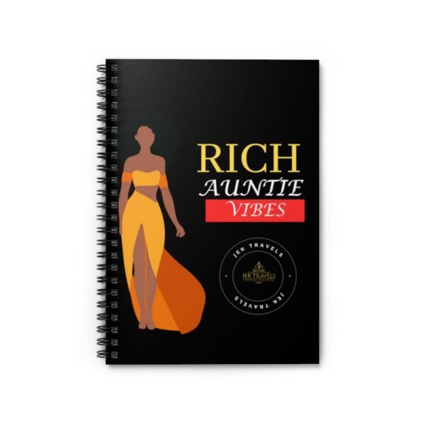 Rich Auntie Vibes Spiral Notebook - Ruled Line