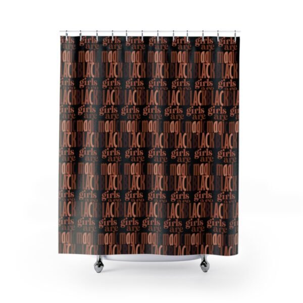 Black Girls Are Magic Shower Curtains - Image 2
