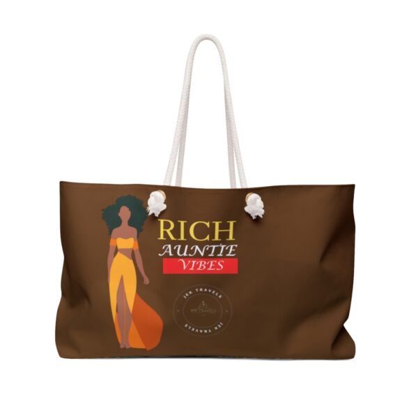 Rich Auntie Vibes Brown  Weekender Bag