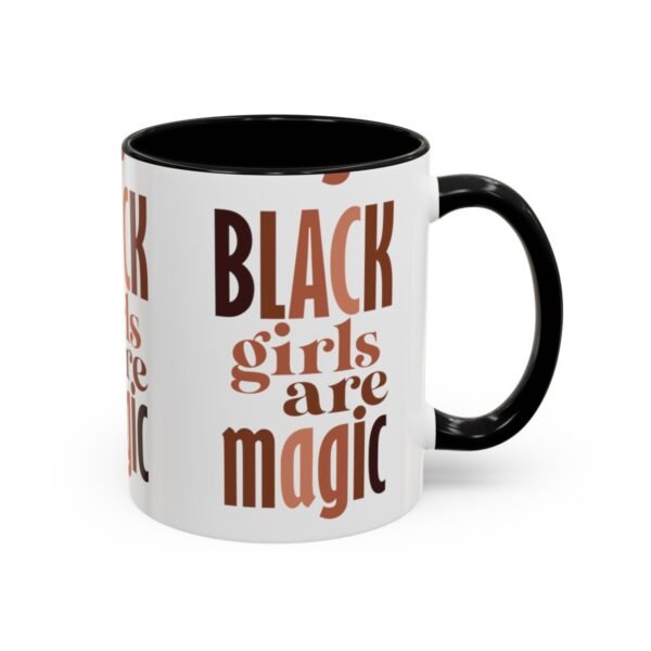 Black Girls Are Magic Accent Coffee Mug, 11oz - Image 8