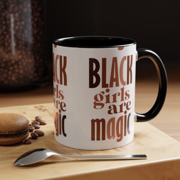 Black Girls Are Magic Accent Coffee Mug, 11oz - Image 11
