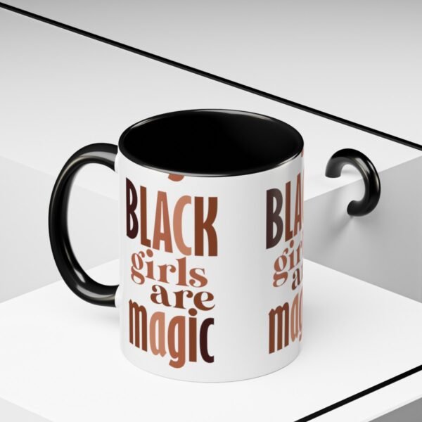 Black Girls Are Magic Accent Coffee Mug, 11oz - Image 12