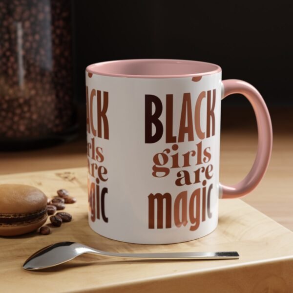 Black Girls Are Magic Accent Coffee Mug, 11oz - Image 5