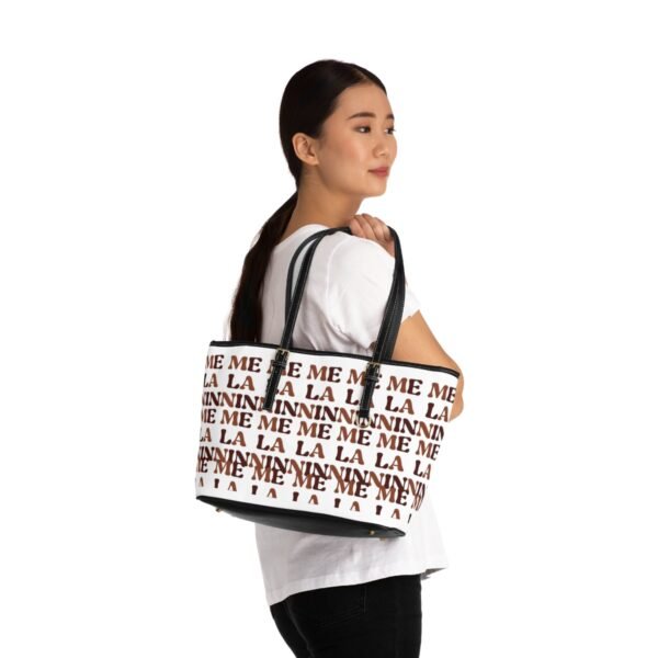 Melanin Leather Shoulder Bag - Image 8