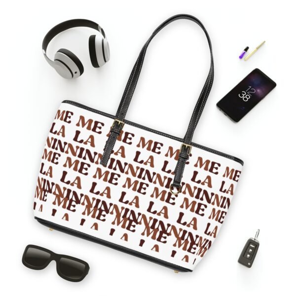 Melanin Leather Shoulder Bag - Image 5