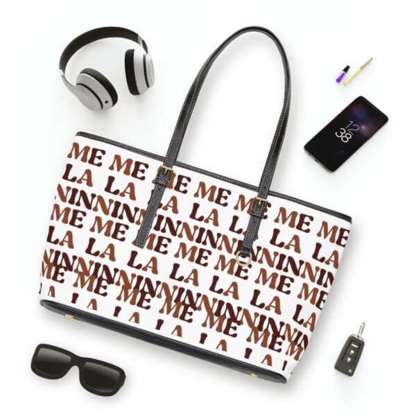 Melanin Leather Shoulder Bag - Image 3