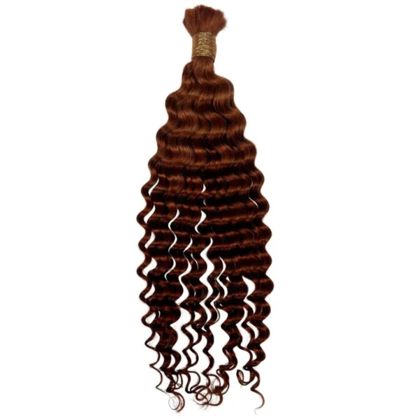 Copper Deep Wave Bulk Hair - Image 2