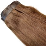 Medium Brown Straight Seamless Clip-in